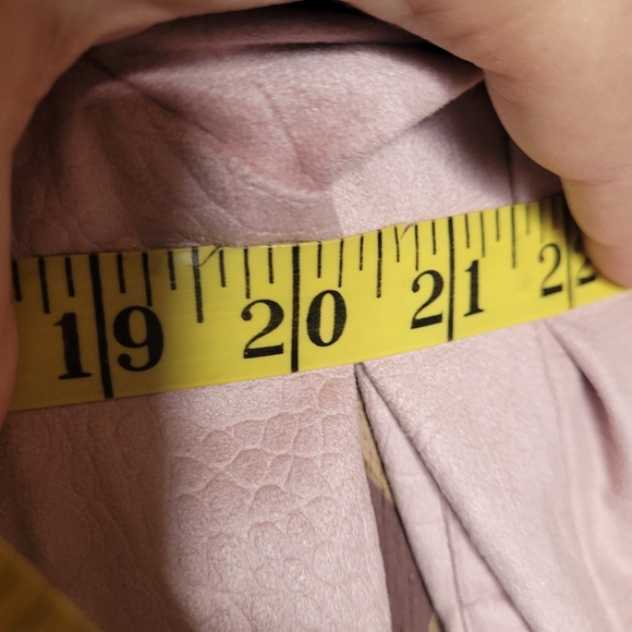 Custo Peace Dove Embellished Croc Embossed Faux Suede Blouse Blush Pink small - Picture 10 of 11